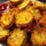 Air fryer fried pickles served as a crispy appetizer