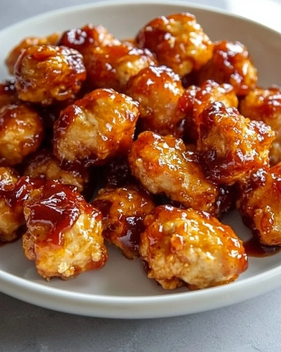 Air Fryer Honey BBQ Chicken Bites