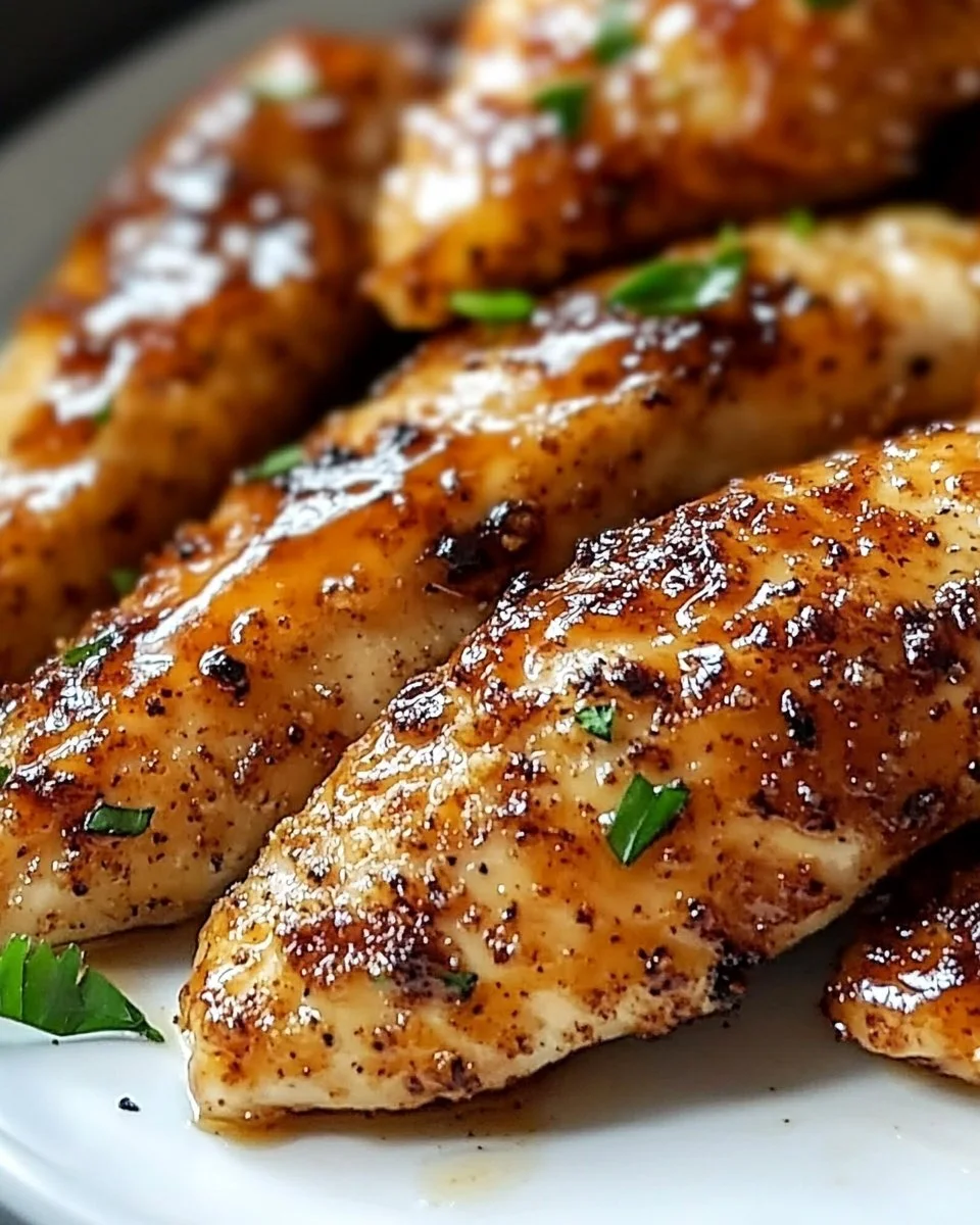 Air Fryer Honey Butter Garlic Chicken Tenders Recipe