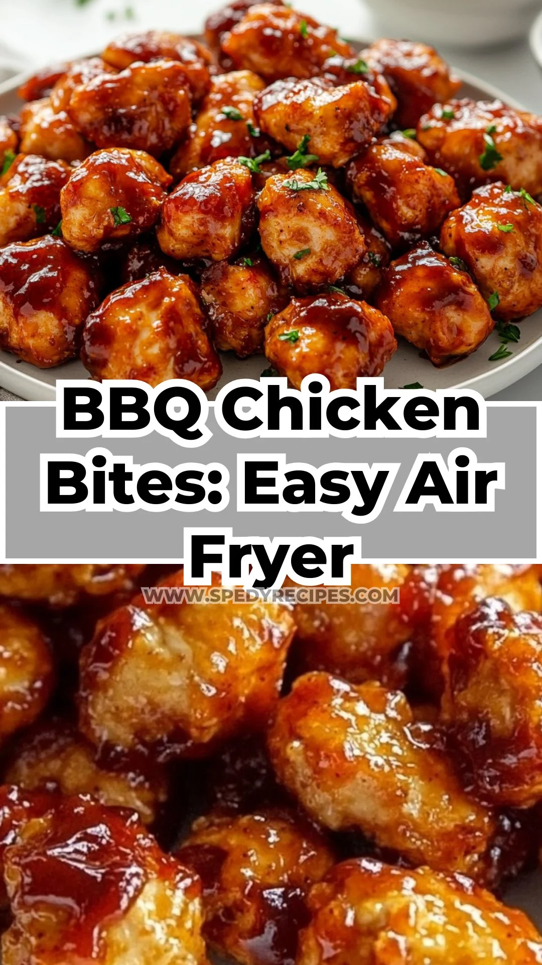 Air Fryer Honey BBQ Chicken Bites