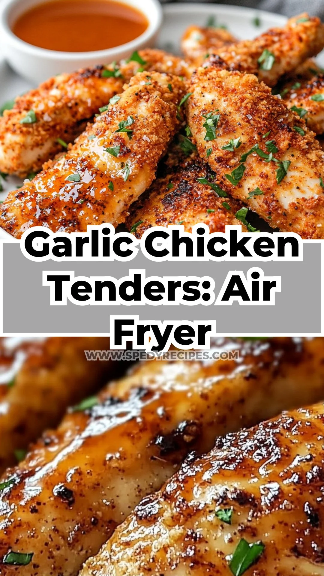 Air Fryer Honey Butter Garlic Chicken Tenders Recipe