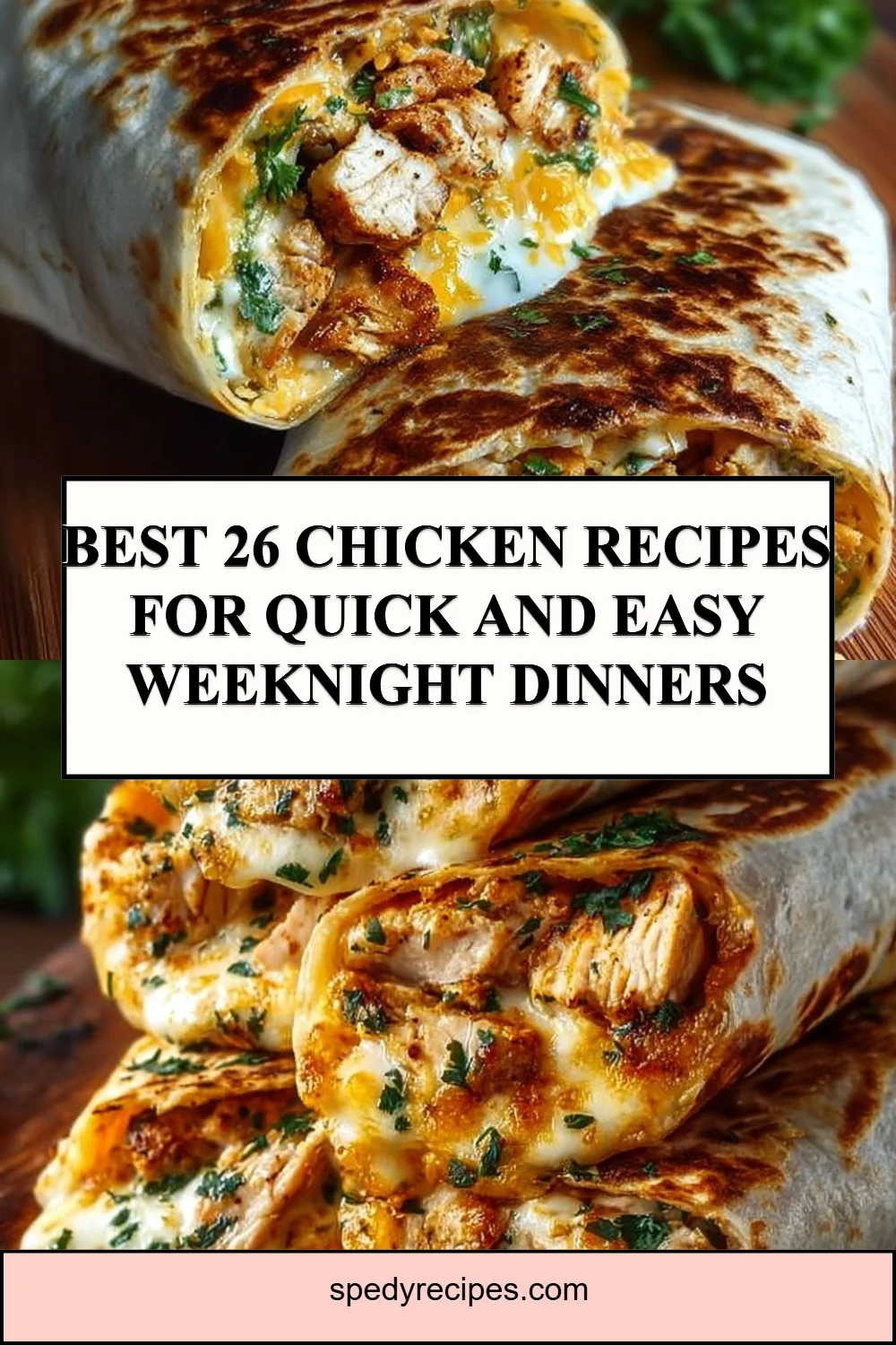 Various delicious chicken recipes for quick weeknight dinners