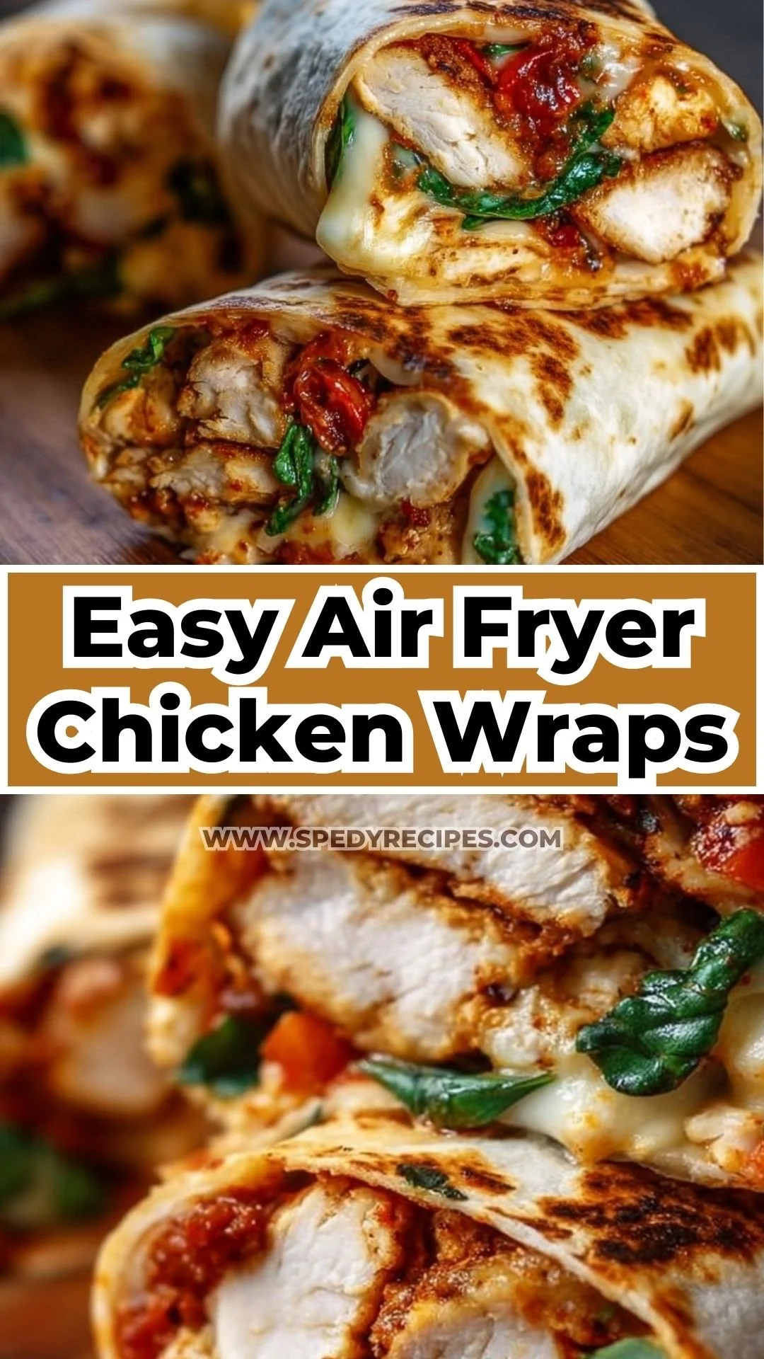 Air Fryer Chicken & Mozzarella Wraps