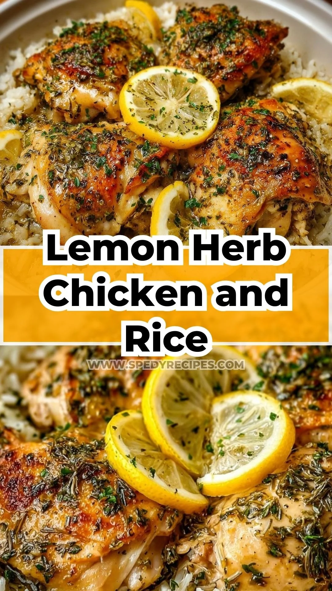 Slow Cooker Lemon Herb Chicken with Fluffy Rice