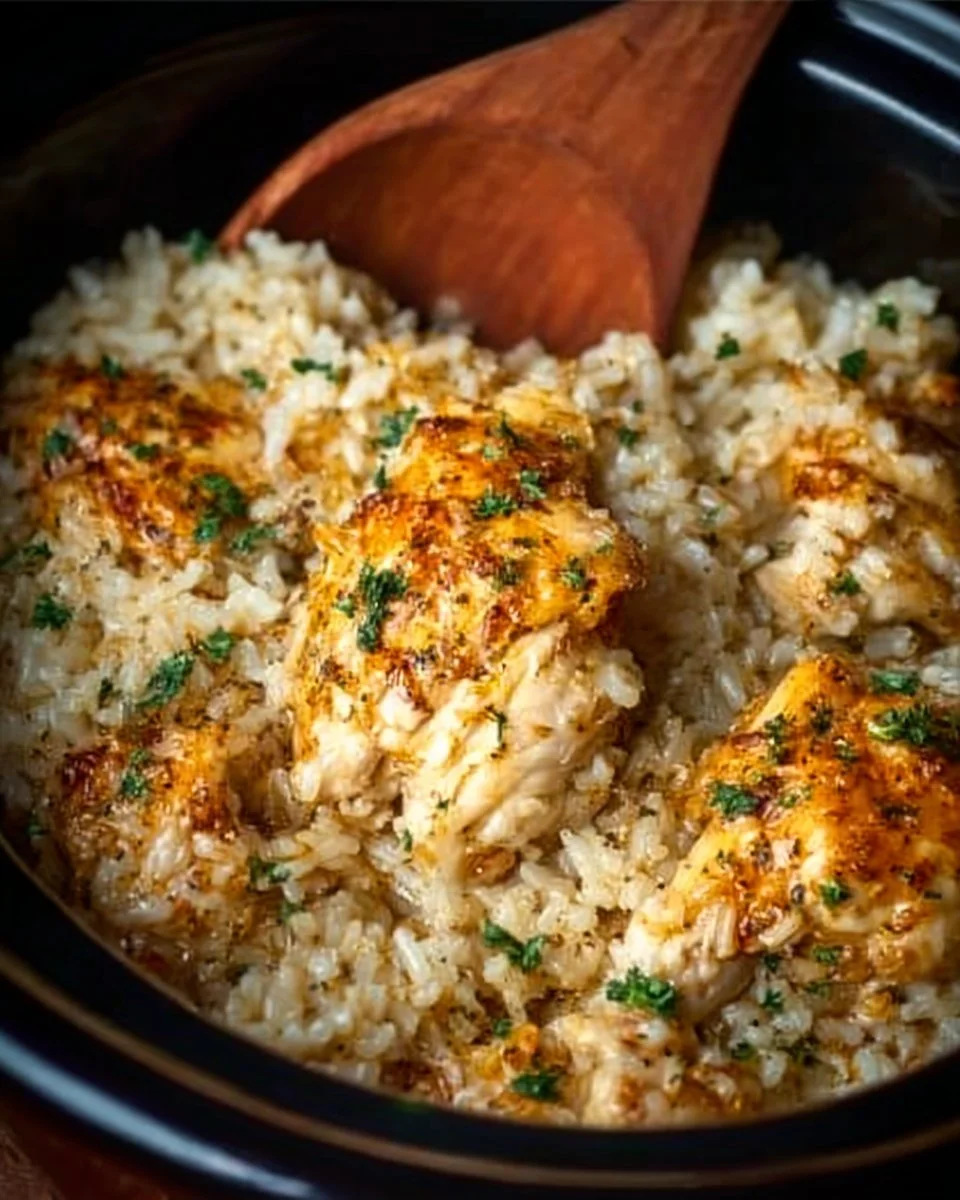 Crock Pot Chicken and Rice