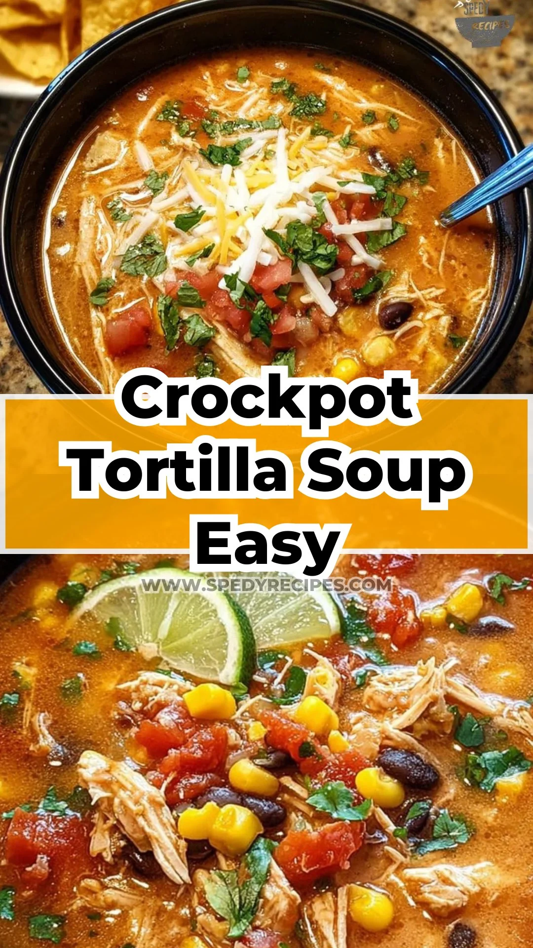 Crockpot Chicken Tortilla Soup