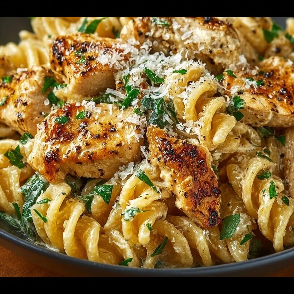 Creamy Garlic Parmesan Chicken Pasta