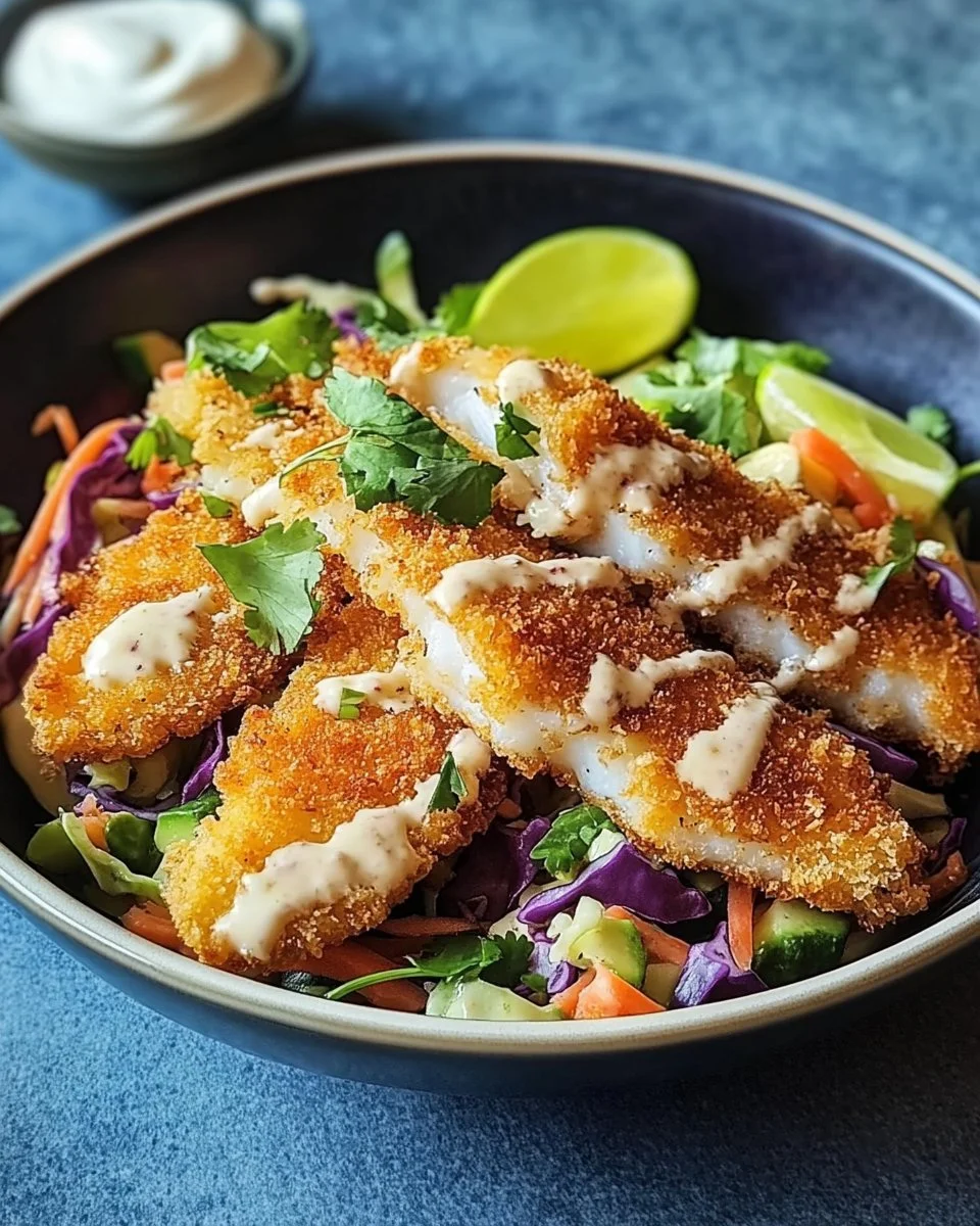 Crispy Fish Taco Bowls