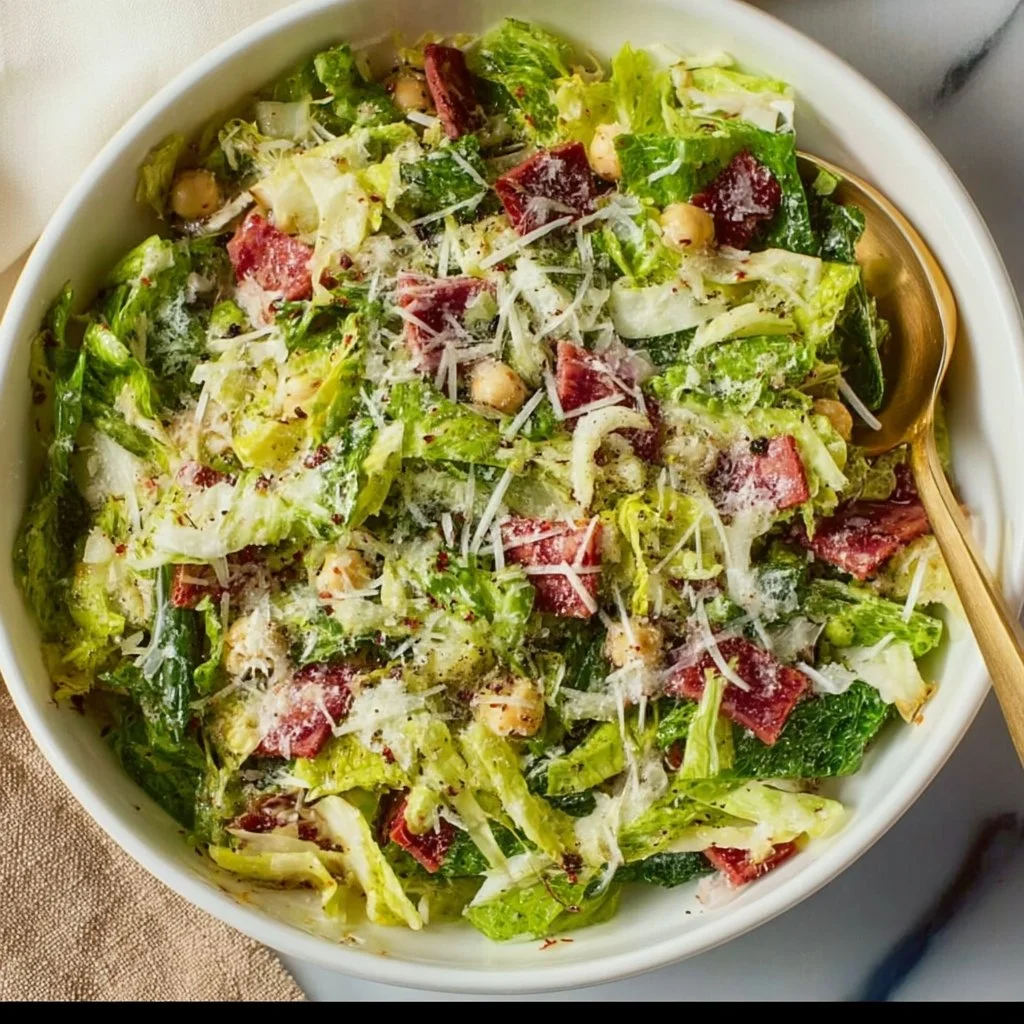 Famous La Scala Chopped Salad Recipe A vibrant La Scala Chopped Salad featuring fresh vegetables and ingredients.