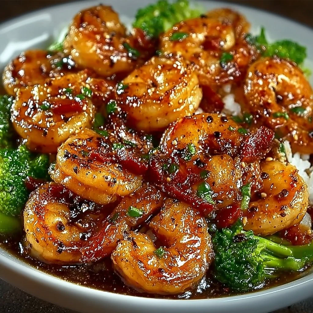 High-Protein Honey Garlic Shrimp