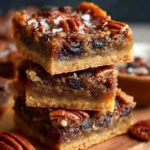 Delicious Keto Pecan Pie Bars served on a plate with pecans on top