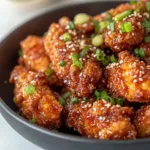 Delicious Korean Fried Chicken cooked in an air fryer, golden and crispy.