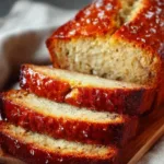 Paula Deen's moist banana bread fresh out of the oven.