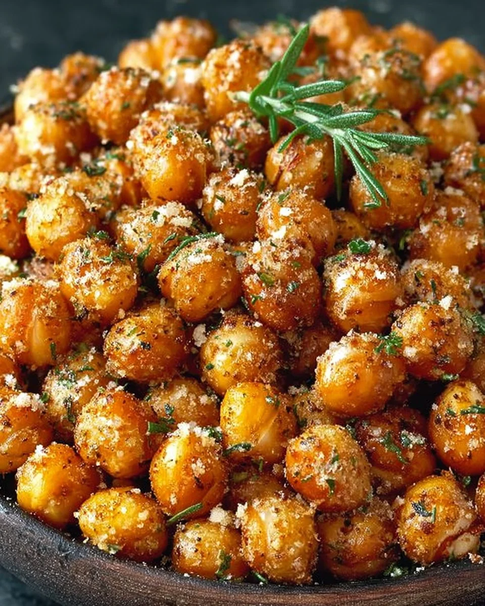 Ranch Flavored Oven-Baked Crispy Roasted Chickpeas