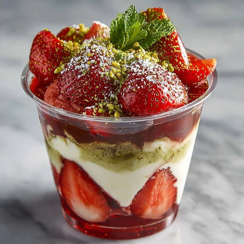 Refreshing and Dreamy Dubai Strawberry Cup