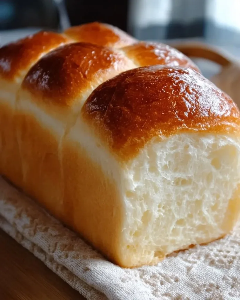 Freshly baked Shokupan, Japanese Milk Bread, perfect for sandwiches and toast.