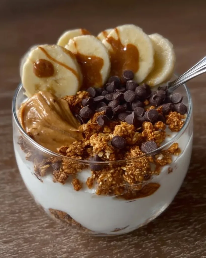 Vanilla Greek Yogurt Parfait Vanilla Greek Yogurt Parfait with fresh fruits and granola