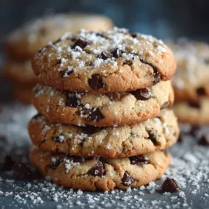 Winter Wonderland Chocolate Chip Cookies with festive decorations