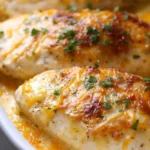 4-Ingredient Ranch Chicken Bake ready to serve for an effortless dinner