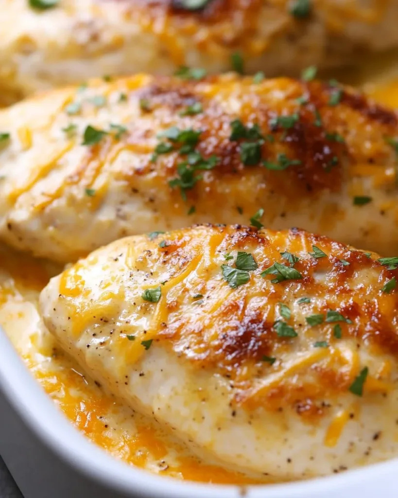 4-Ingredient Ranch Chicken Bake: Effortless Dinner Perfection 4-Ingredient Ranch Chicken Bake ready to serve for an effortless dinner