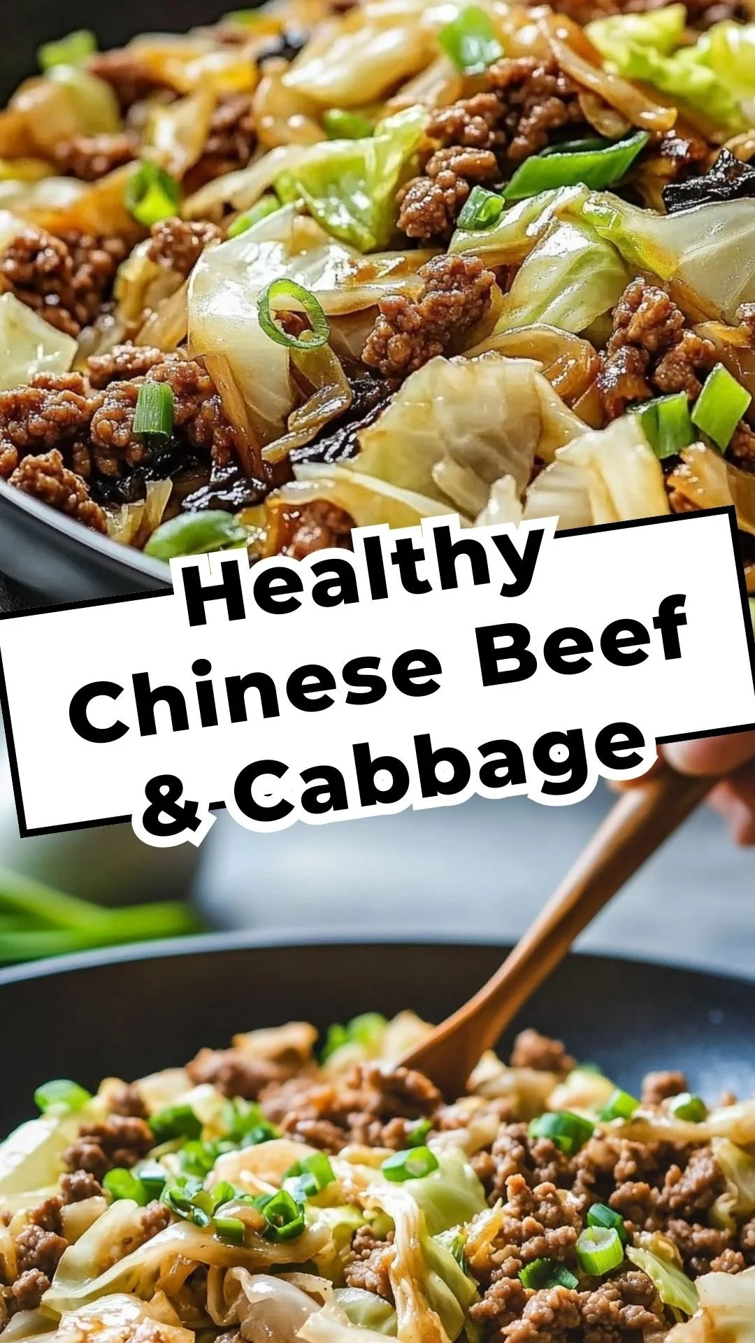 Chinese Ground Beef and Cabbage Stir-Fry
