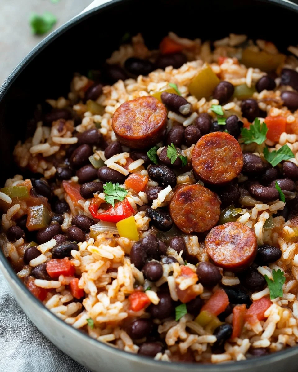 Black Beans and Rice with Sausage