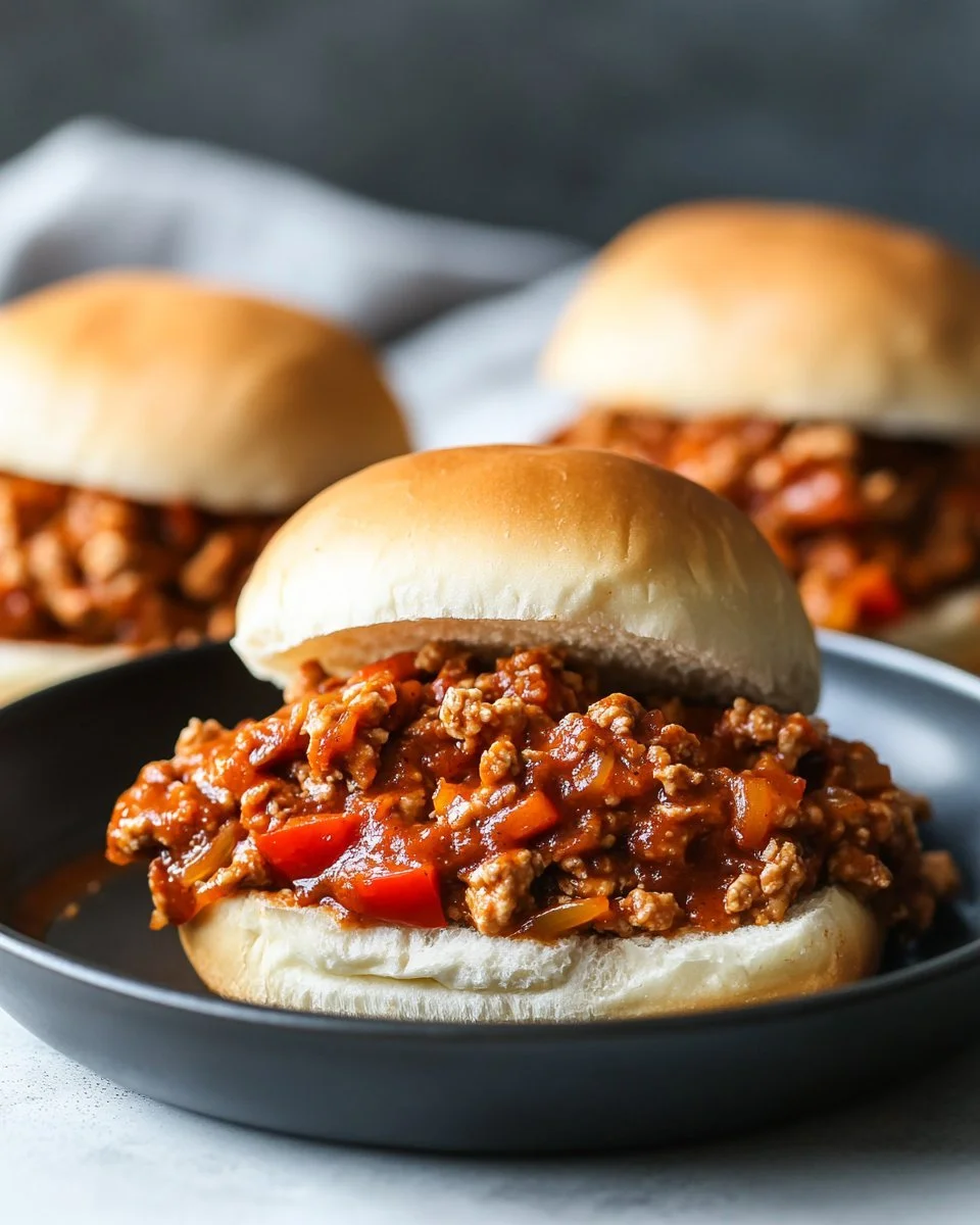 Delicious Cajun Chicken Sloppy Joes served with fresh ingredients