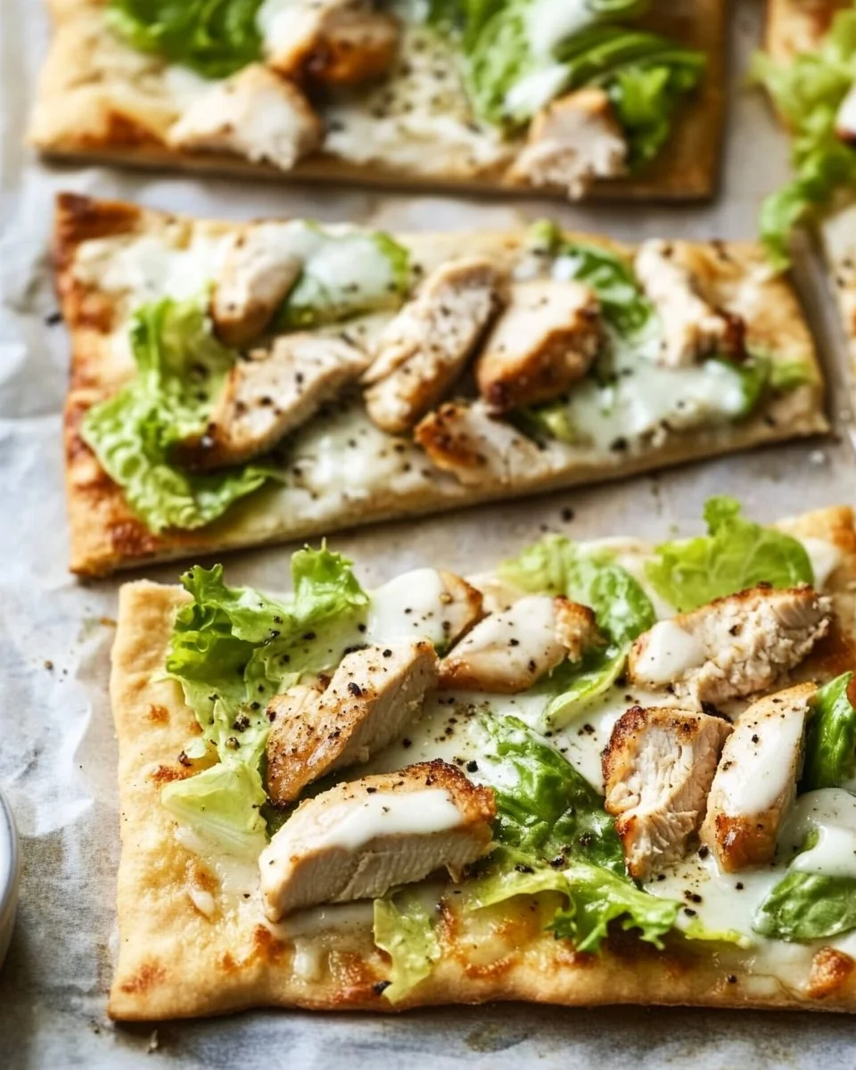 Chicken Caesar Flatbread