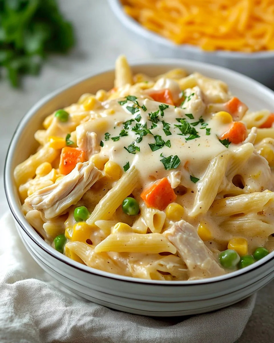 Classic Chicken Pot Pie Pasta