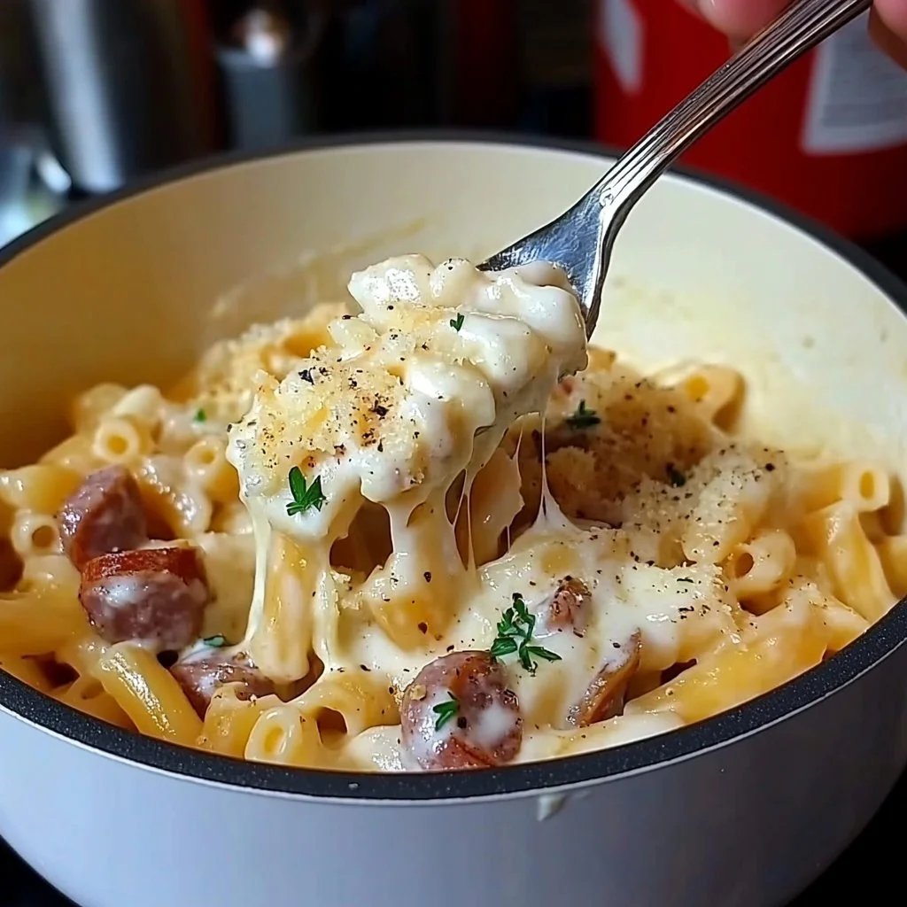 Creamy Pasta with Potato Cream and Sausage