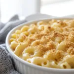Creamy Velveeta Mac and Cheese dish served in a bowl, garnished for presentation.