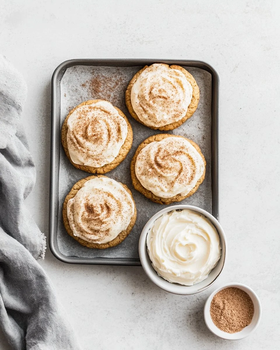Crumbl-style snickerdoodle cookies with cinnamon sugar topping