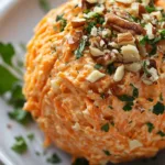 Easy carrot cheese ball appetizer for parties and gatherings