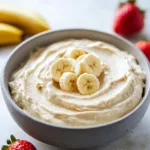 Delicious homemade easy fruit dip served with fresh fruit