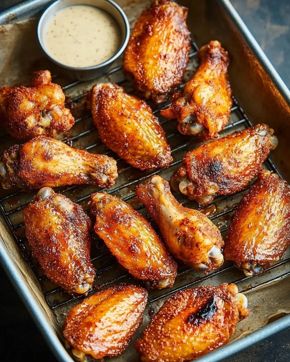Extra Crispy Baked Chicken Wings