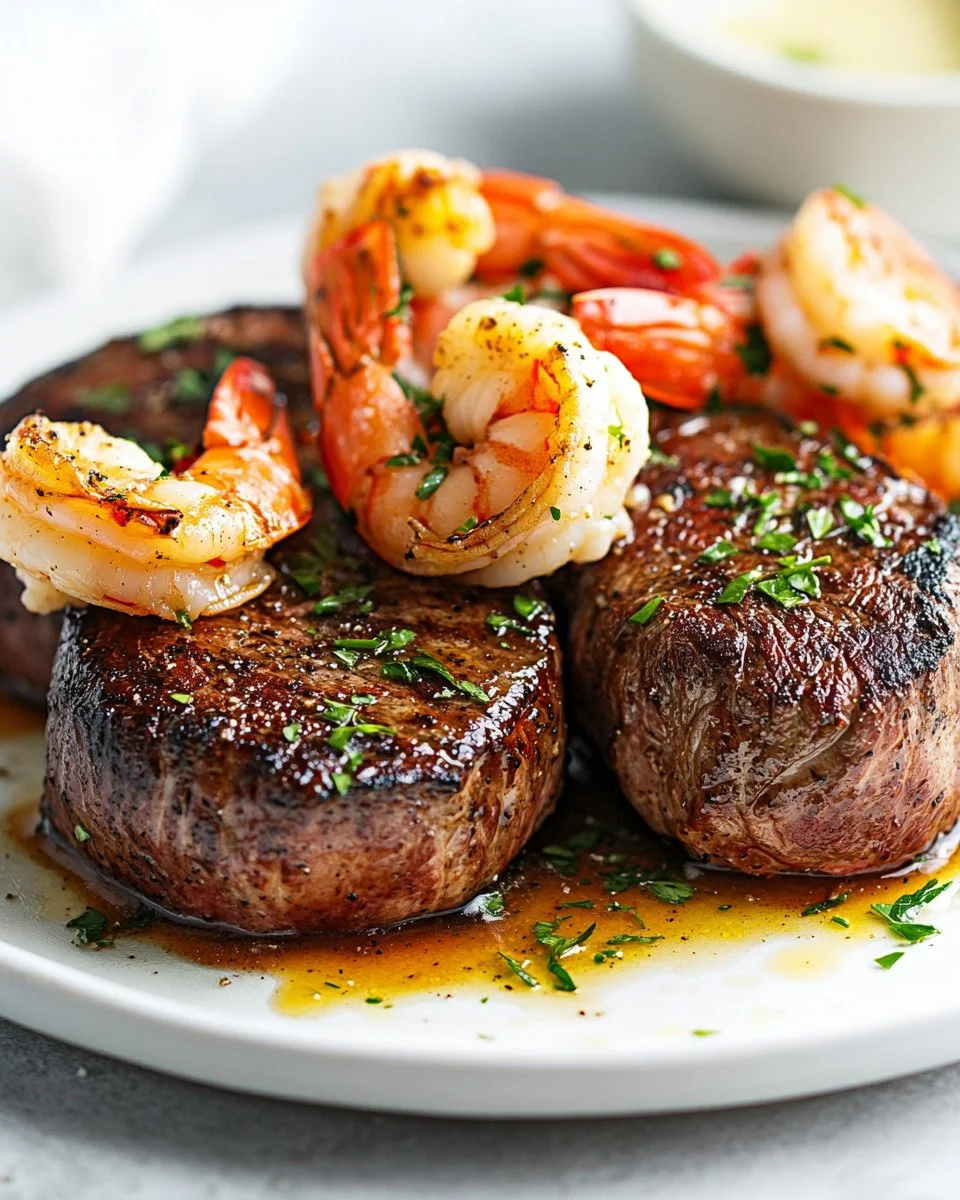 Filet Mignon with Shrimp and Lobster