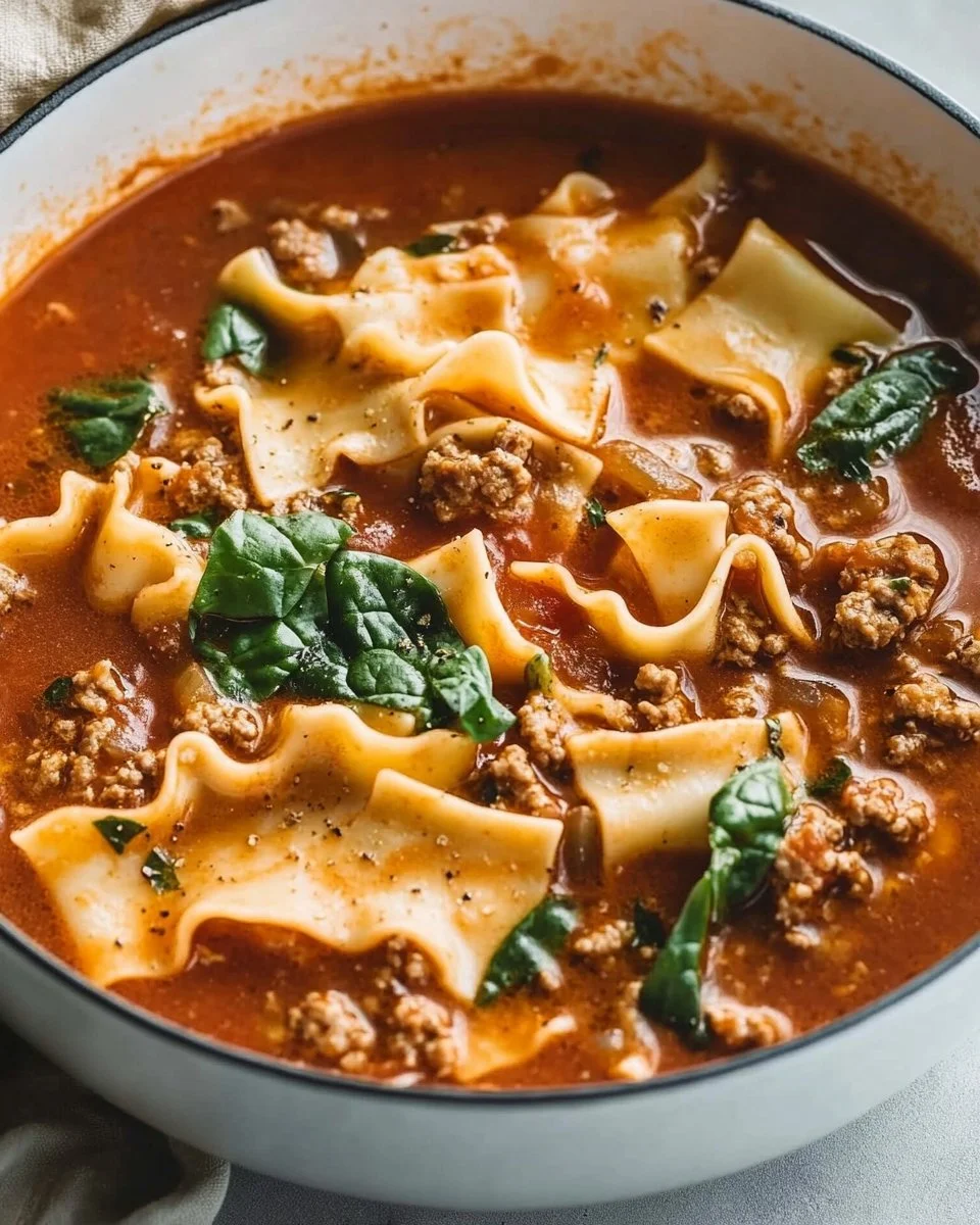 Gluten Free Lasagna Soup (Dairy Free)