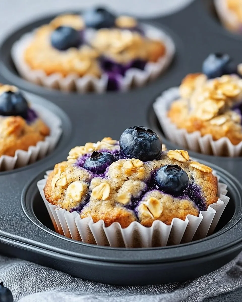 Hearty Blueberry Protein Muffins