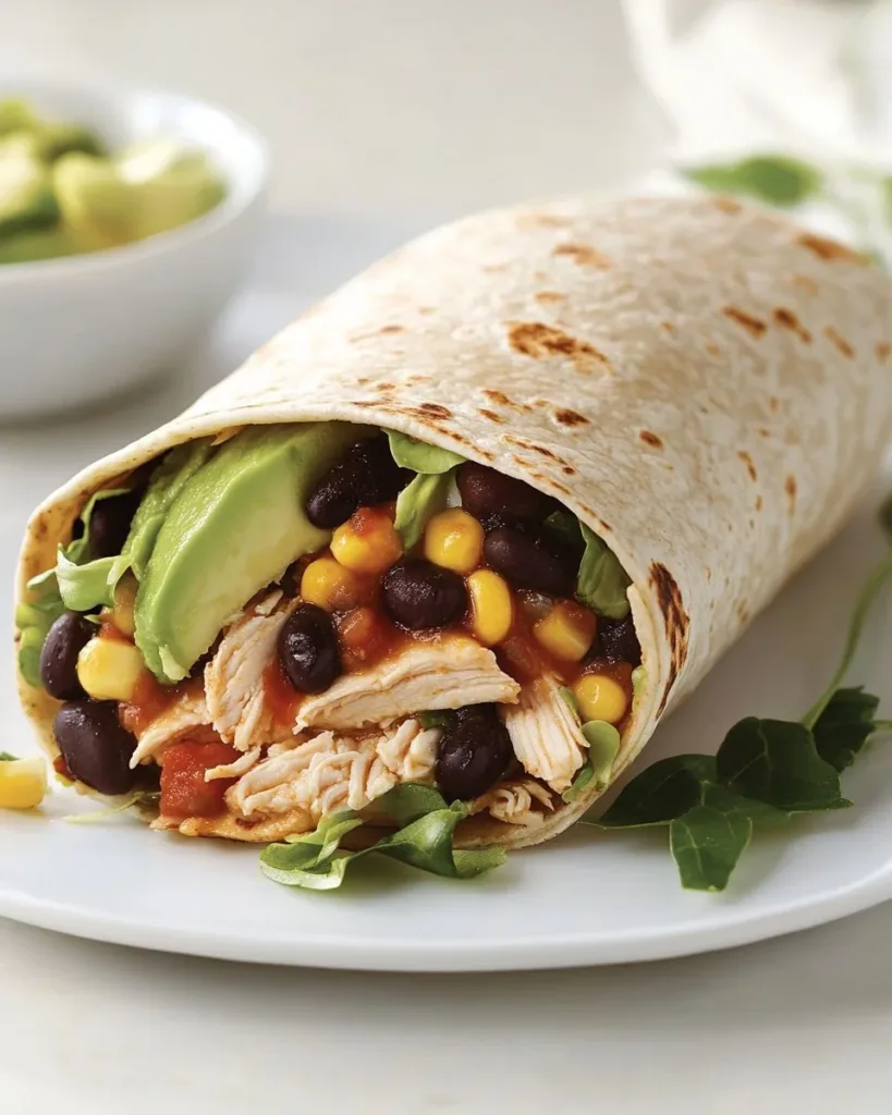 High Protein Chicken Crunch Wrap Supreme High Protein Chicken Crunch Wrap Supreme filled with grilled chicken and fresh veggies.