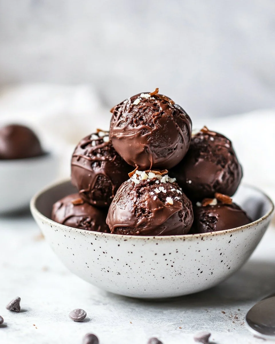 No-Bake Cottage Cheese Brownie Batter Protein Bites - Q8Rashaqa