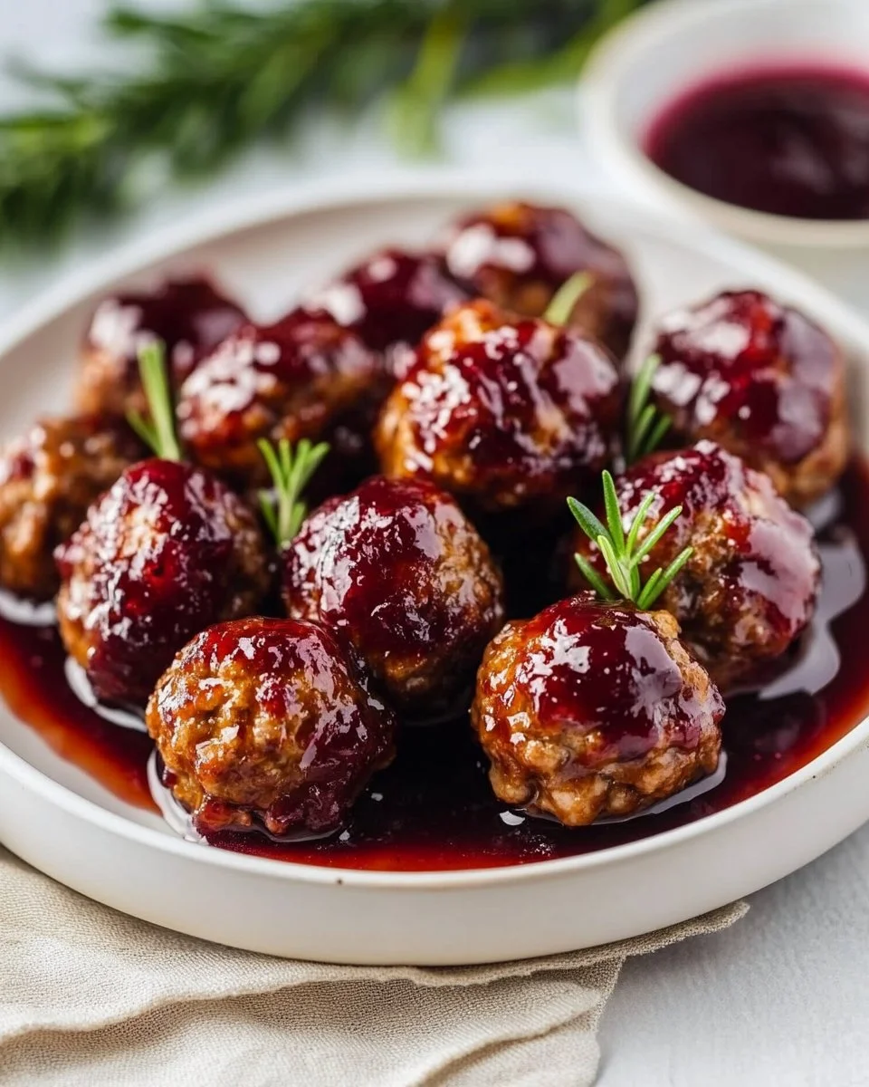 Quick Cranberry Meatballs (Christmas Recipe)