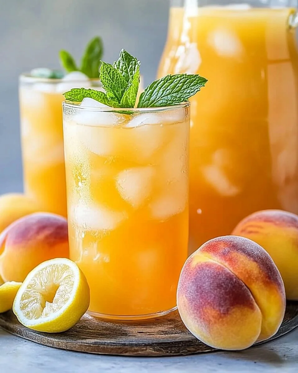 Refreshing Peach Lemonade