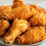 Delicious Southern fried chicken served with sides