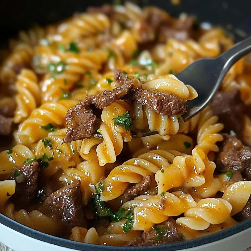 Stewed Noodles with Beef Strips