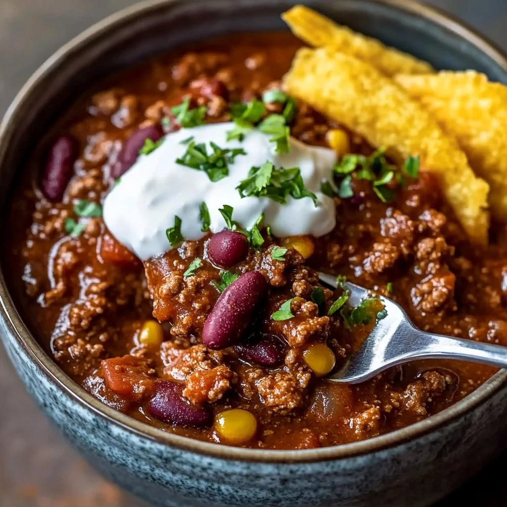 The Best Ever Chili Recipe, made with ground beef, beans and the perfect mix of chili spices. This ho… | Best chili recipe, Homemade chili recipe, Easy chili recipe