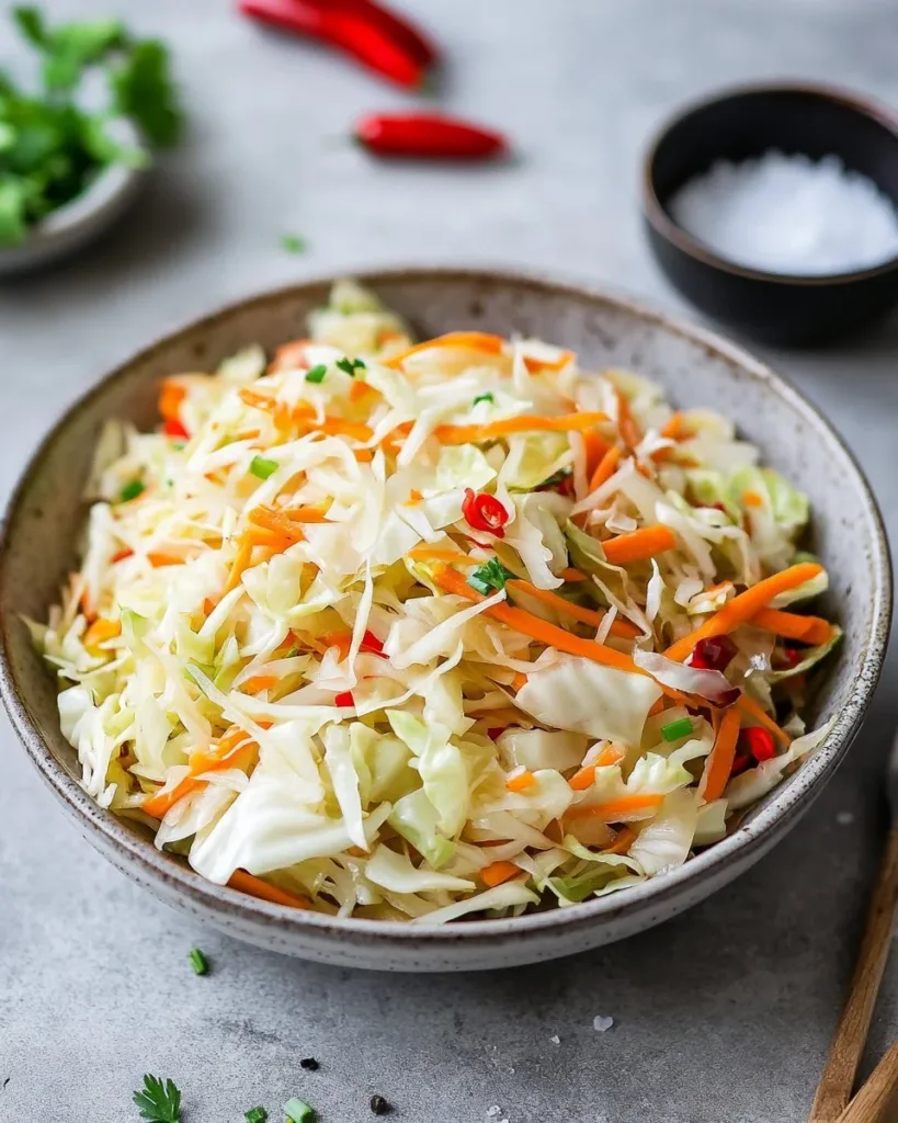 Zesty Jamaican Cabbage for a Vibrant Vegan Meal Delicious zesty Jamaican cabbage dish served in a vibrant bowl