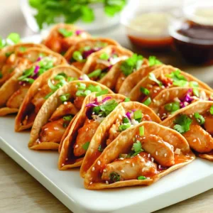 Delicious Chicken Wonton Tacos from Applebee's served on a white plate