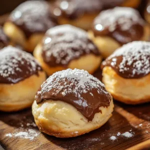 Delicious baked Nutella bombs, perfect for dessert enthusiasts looking for a sweet treat.