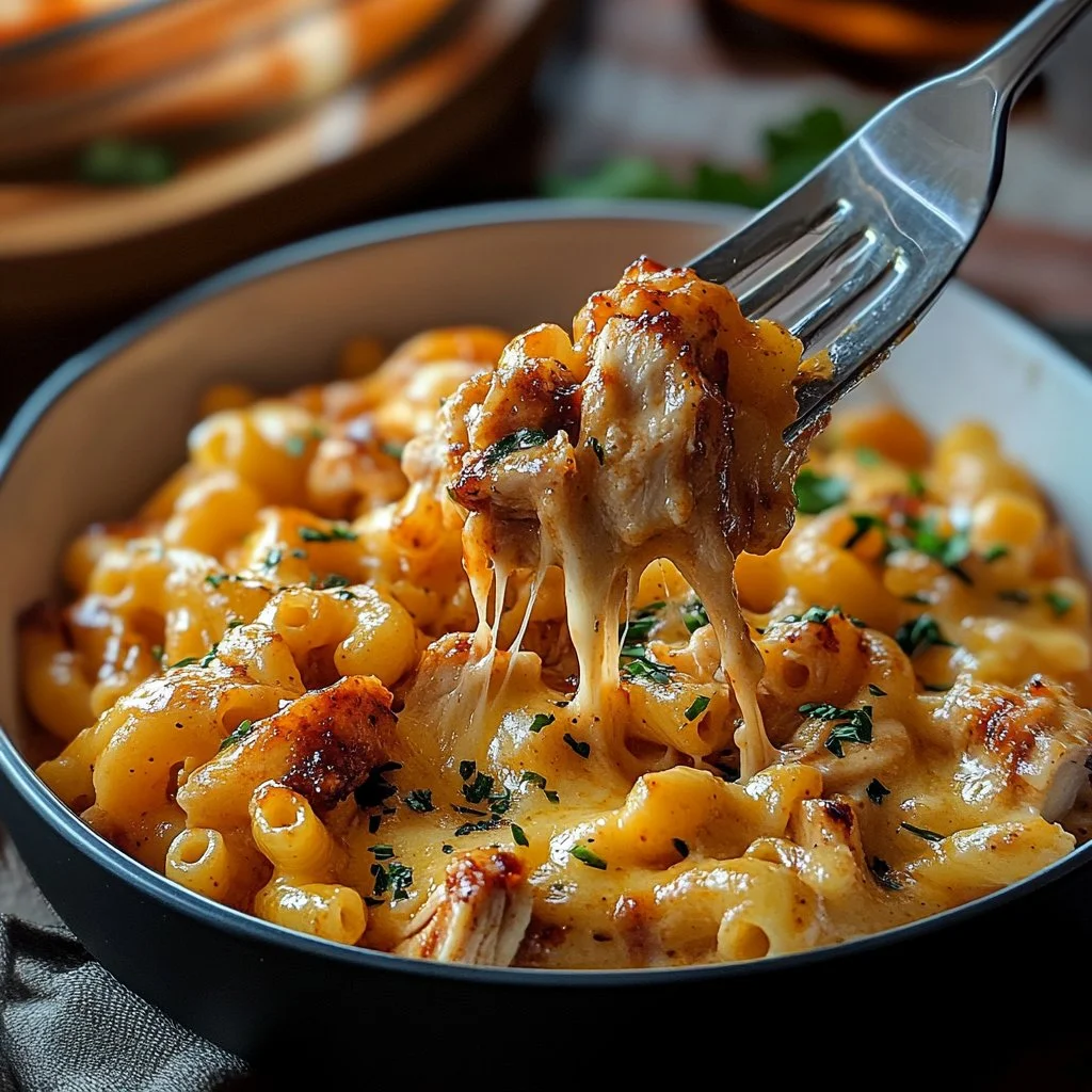 BBQ Chicken Mac and Cheese