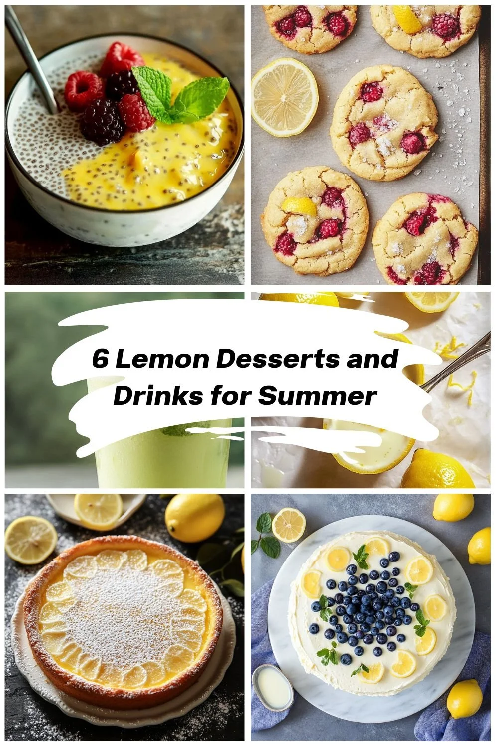 Refreshing lemon desserts and drinks for summer flavor